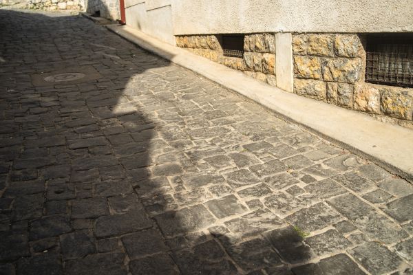 Stone Sidewalk Repair in Edison